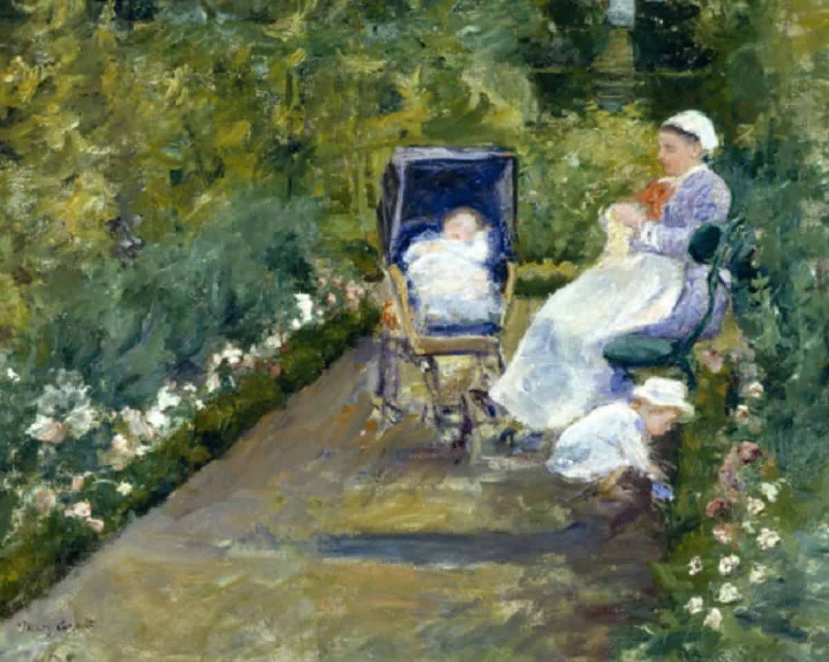 Children in a Garden - Mary Cassatt