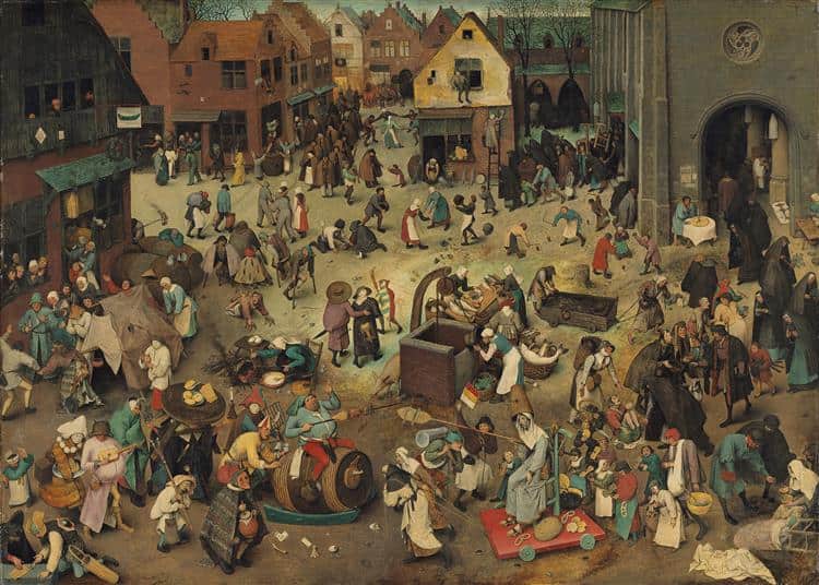 The Fight Between Carnival And Lent Pieter Bruegel The Elder